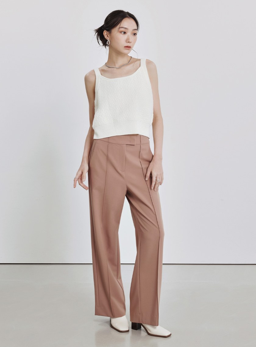 質感羊毛提織兩穿毛衣背心